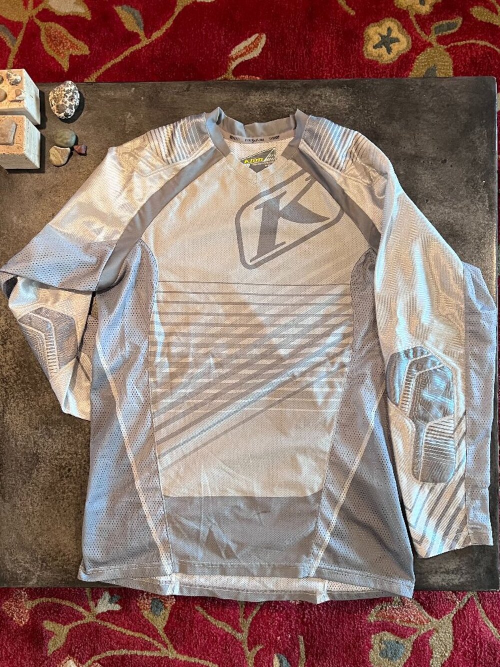 Klim Mohave LS Men's Moto Jersey Grey/Silver Size S